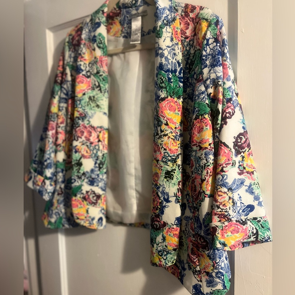 Alberto Makali, Floral Blazer, Size L